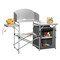 Fold-able Outdoor BBQ Portable Grilling Table With Windscreen Bag